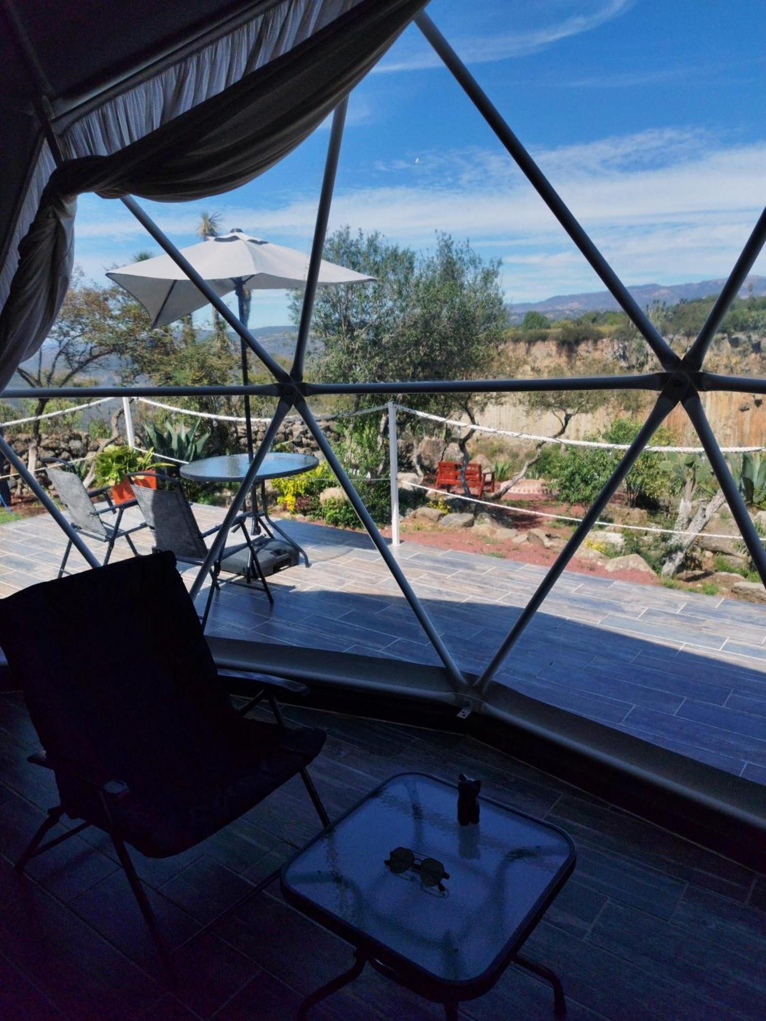 El Gato Glamping Con Vista A Prismas Basalticos 호텔 우아스카 데 오캄포 외부 사진