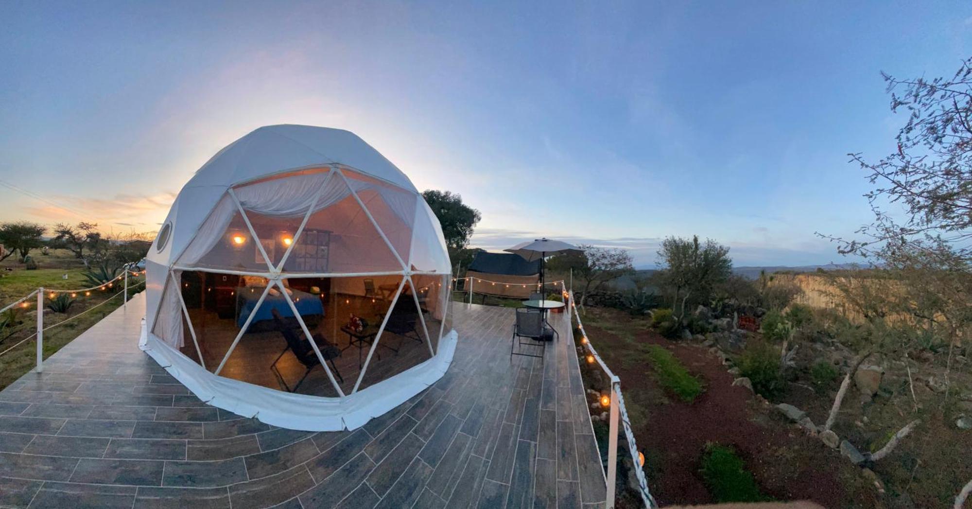 El Gato Glamping Con Vista A Prismas Basalticos 호텔 우아스카 데 오캄포 외부 사진