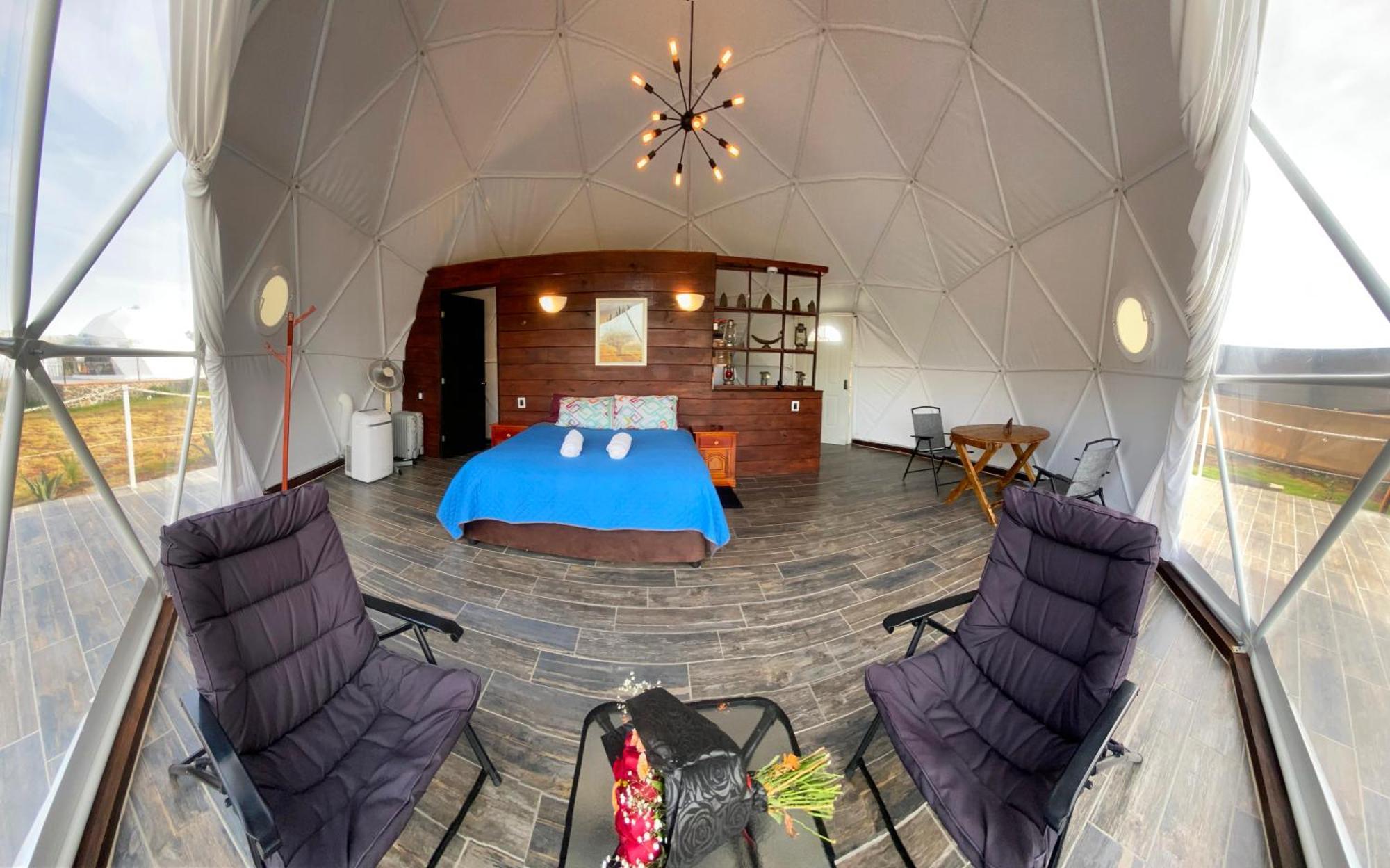 El Gato Glamping Con Vista A Prismas Basalticos 호텔 우아스카 데 오캄포 외부 사진