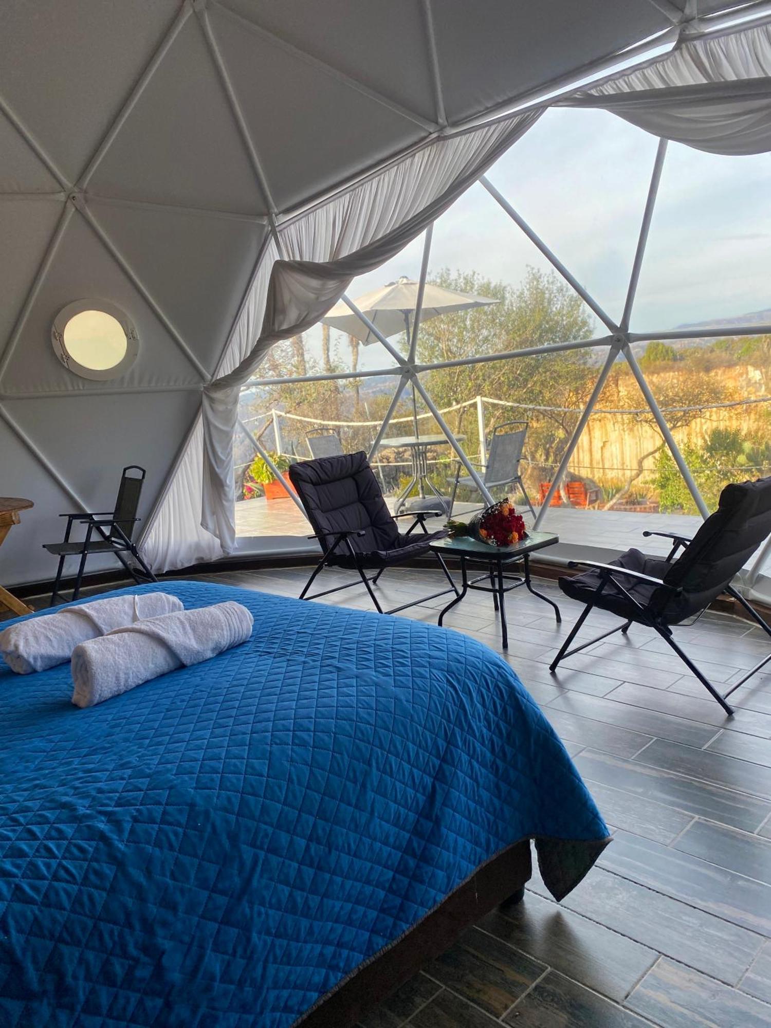 El Gato Glamping Con Vista A Prismas Basalticos 호텔 우아스카 데 오캄포 외부 사진