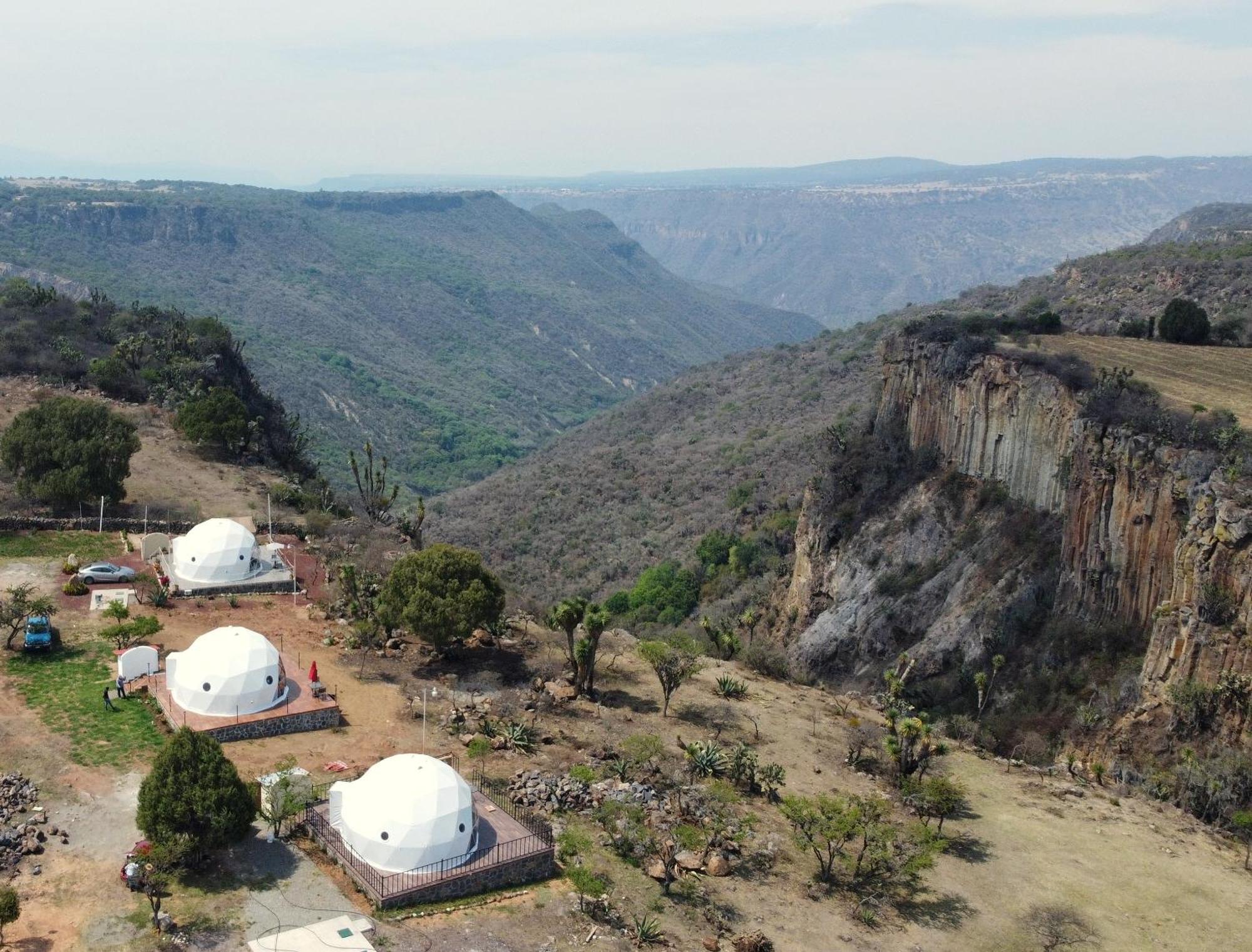 El Gato Glamping Con Vista A Prismas Basalticos 호텔 우아스카 데 오캄포 외부 사진